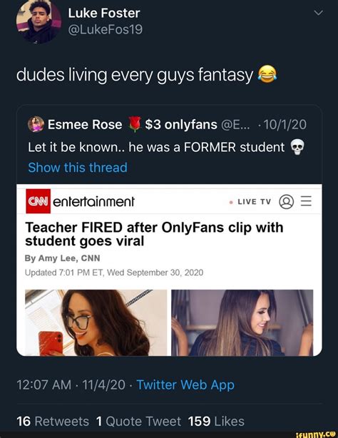 esmee rose video|Teacher Gets Fired After Her “OnlyFans” Clip With Student Goes。